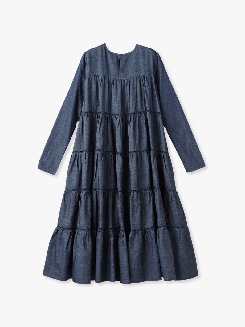 Maida Midi Denim Dress (indigo) 詳細画像 indigo 1