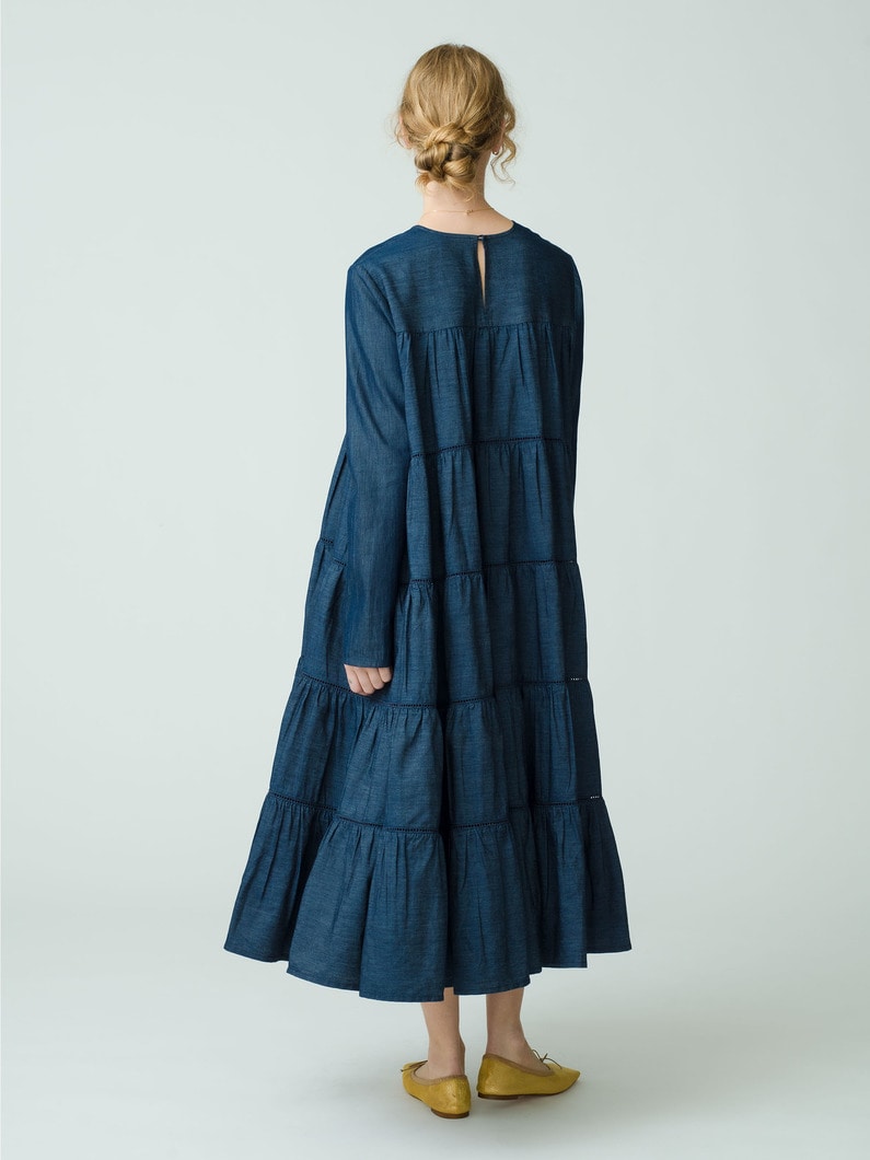 Maida Midi Denim Dress (indigo) 詳細画像 indigo 5