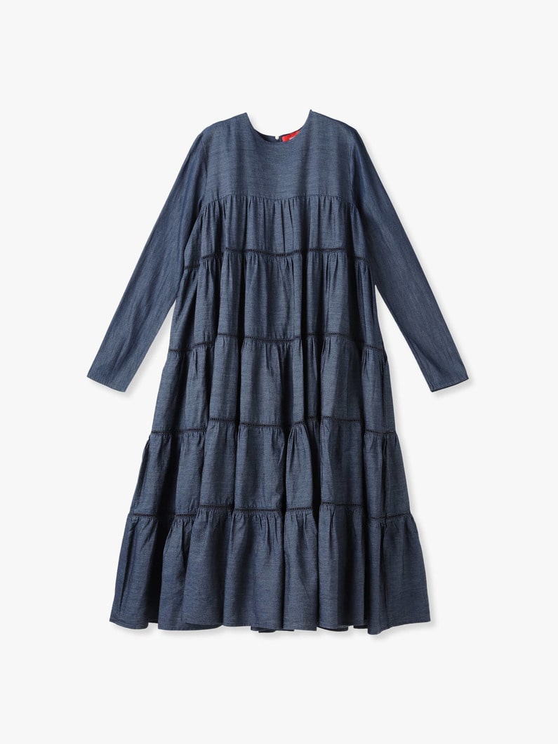 Maida Midi Denim Dress (indigo) 詳細画像 indigo 6