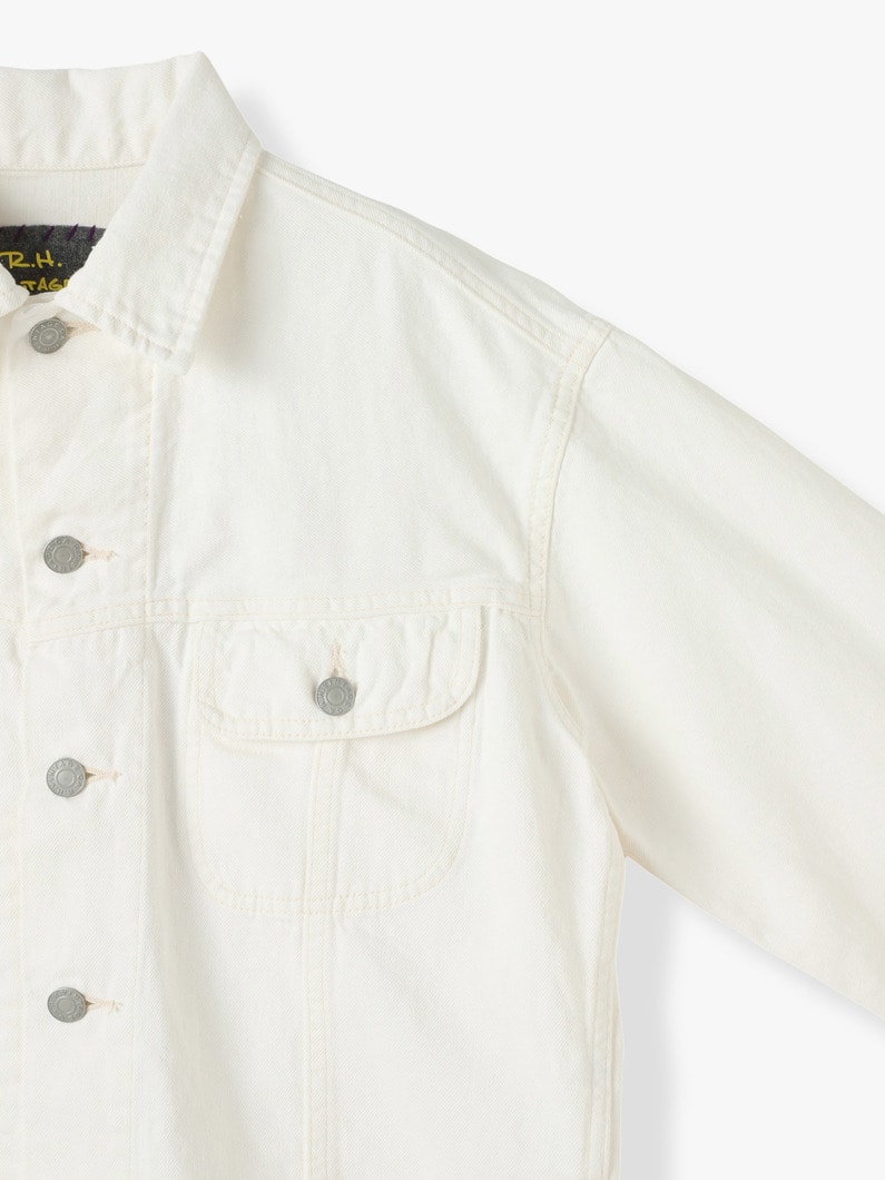 Hemp White Denim Jacket 詳細画像 white 2