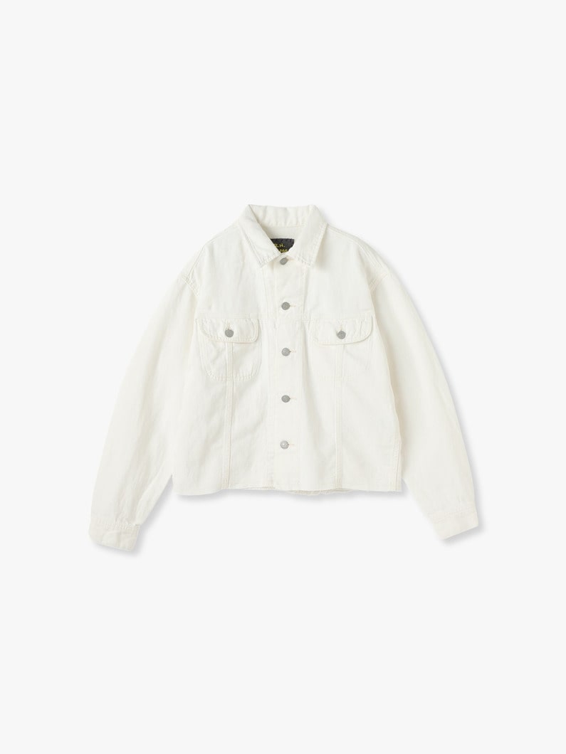 Hemp White Denim Jacket 詳細画像 white 2