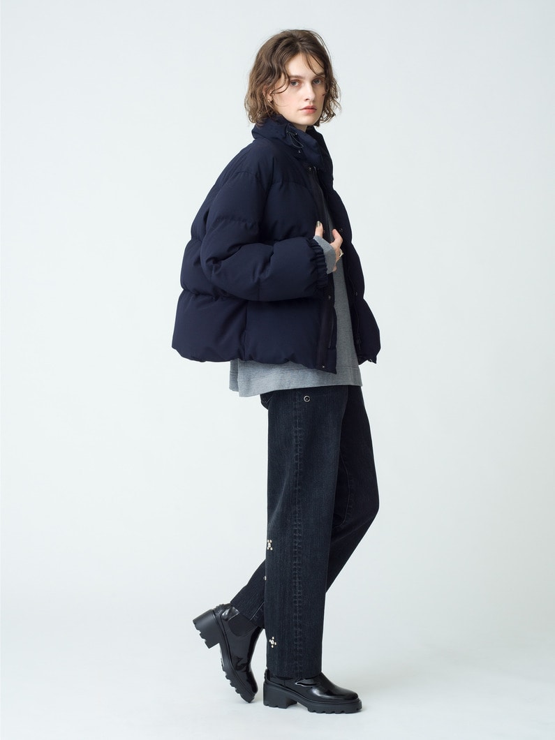 Stand Collar Wool Down Coat 詳細画像 navy 3