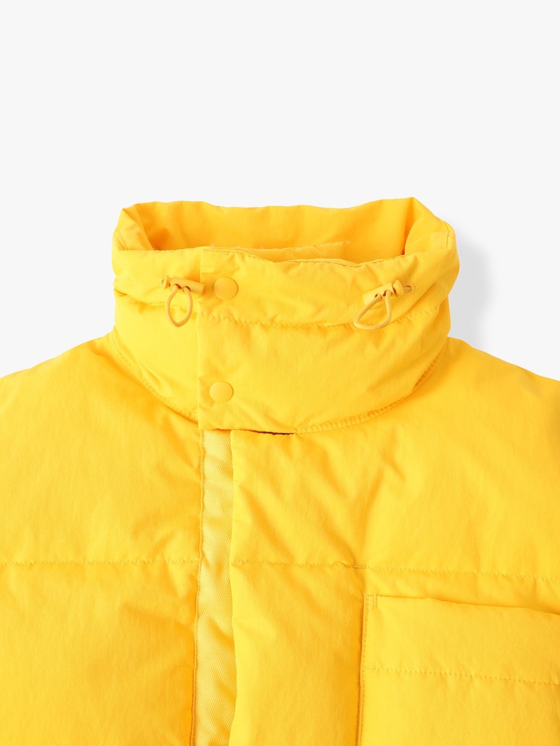 Stand Collar Nylon Down Coat 詳細画像 yellow 3