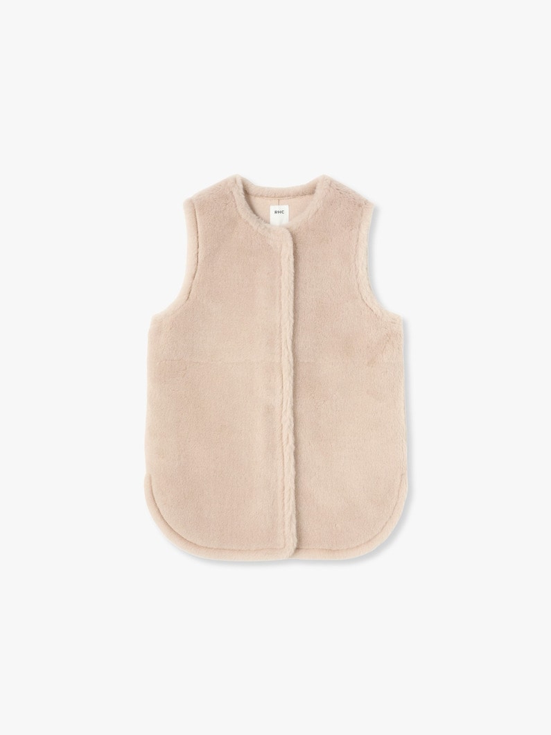 Wool Boa Vest 詳細画像 pink 6