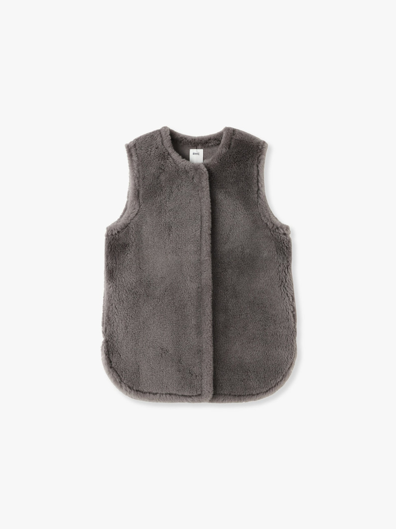 Wool Boa Vest 詳細画像 gray 6