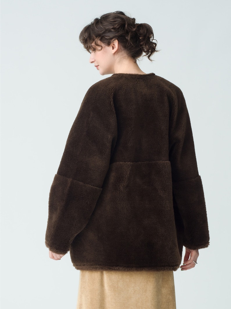 Wool Boa Jacket 詳細画像 brown 3