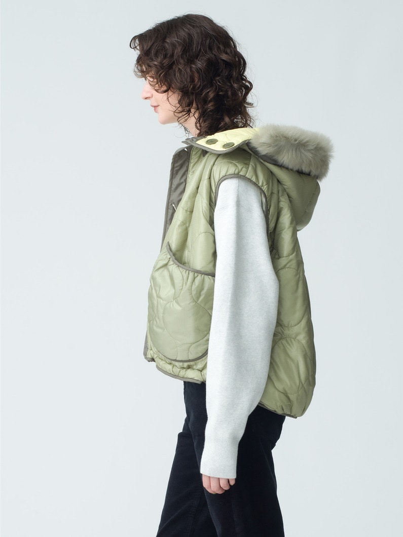 Parachute Quilt Vest  詳細画像 khaki 2