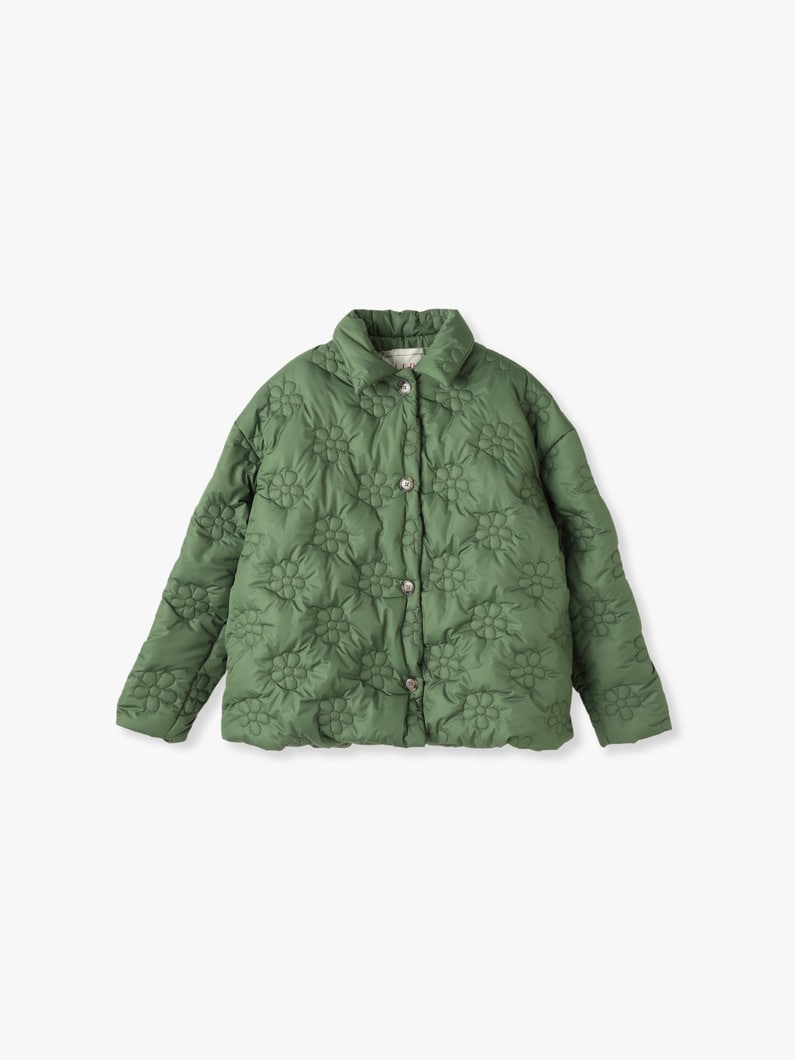 Flower Puff Short Jacket 詳細画像 green