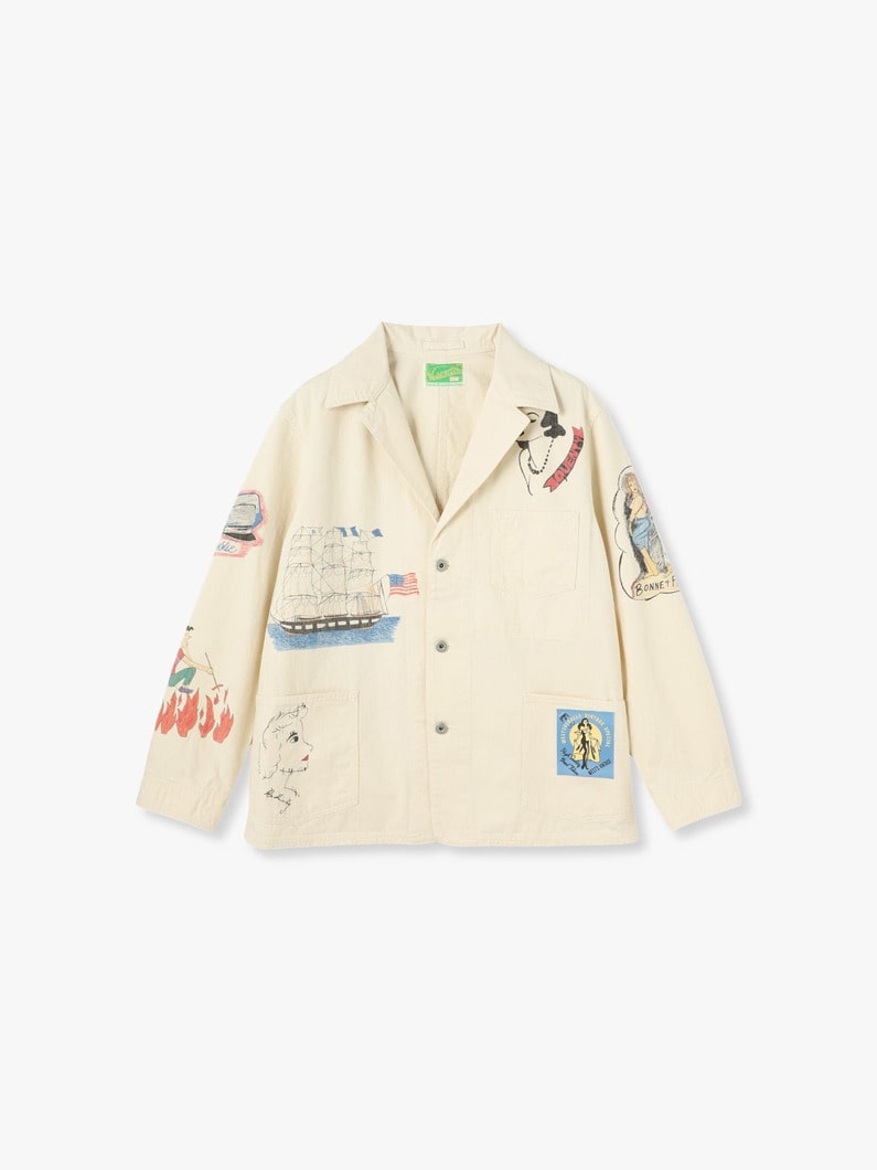 AYD×WOA Memorial Coverall Jacket 詳細画像 ivory 1