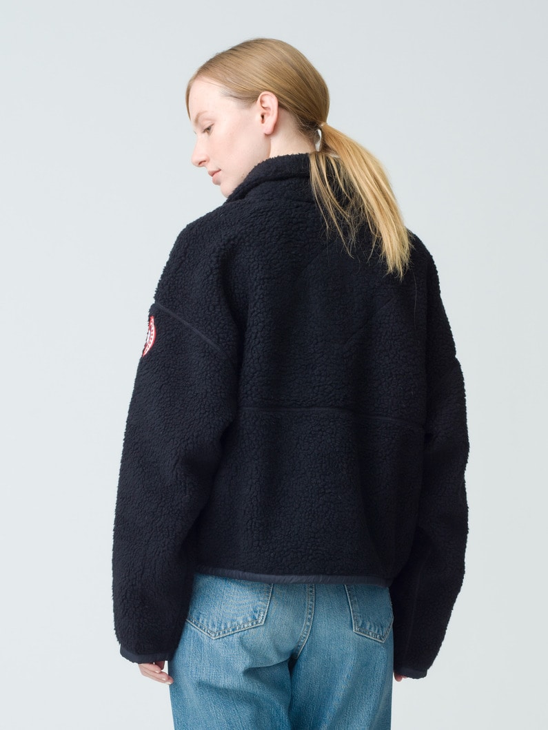 Simcoe Oversized Fleece Jacket 詳細画像 black 4