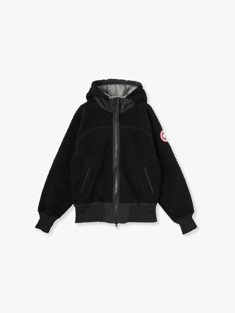 Simcoe Oversized Hoodie Kind High Pile Fleece Jacket 詳細画像 black 1