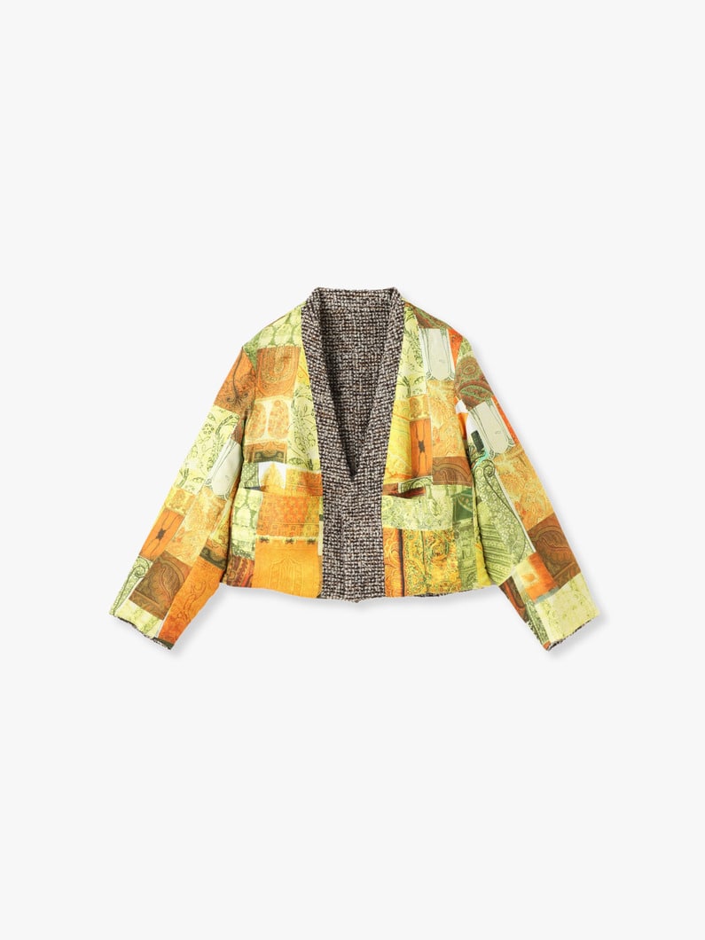 Reversible Cardigan Jacket 詳細画像 brown 1