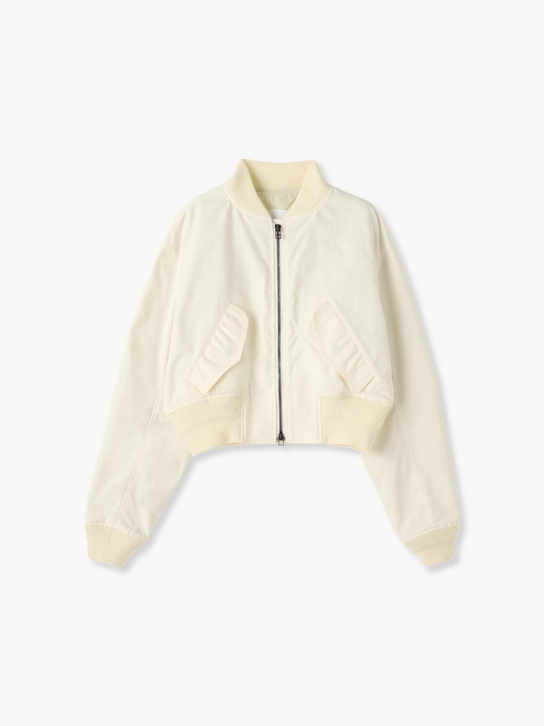 Polyester MA-1 Jacket 詳細画像 ivory 1