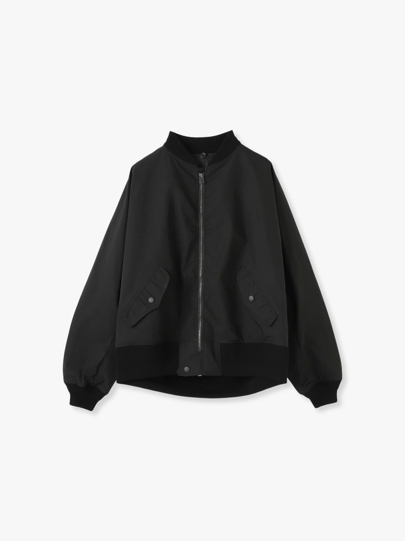 Boa Collar Grosgrain MA-1 Jacket 詳細画像 black 1