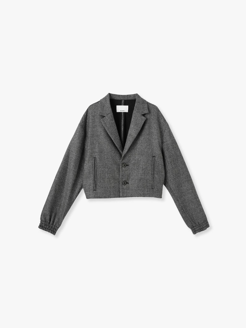 Wool Short Jacket 詳細画像 black 1