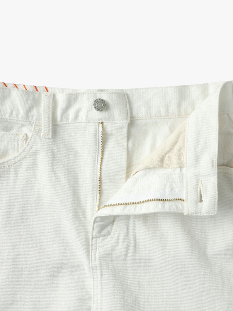 Stretch Denim Mini Skirt 詳細画像 white 2