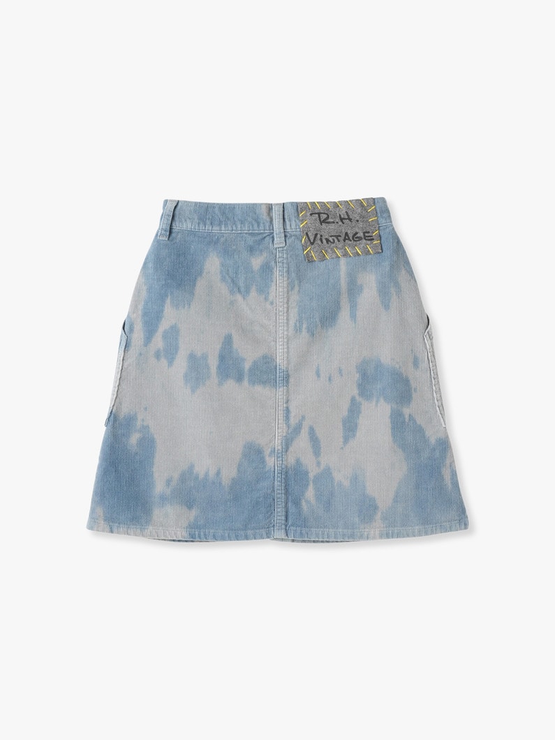 Tie Dye Corduroy Mini Skirt 詳細画像 light green 1