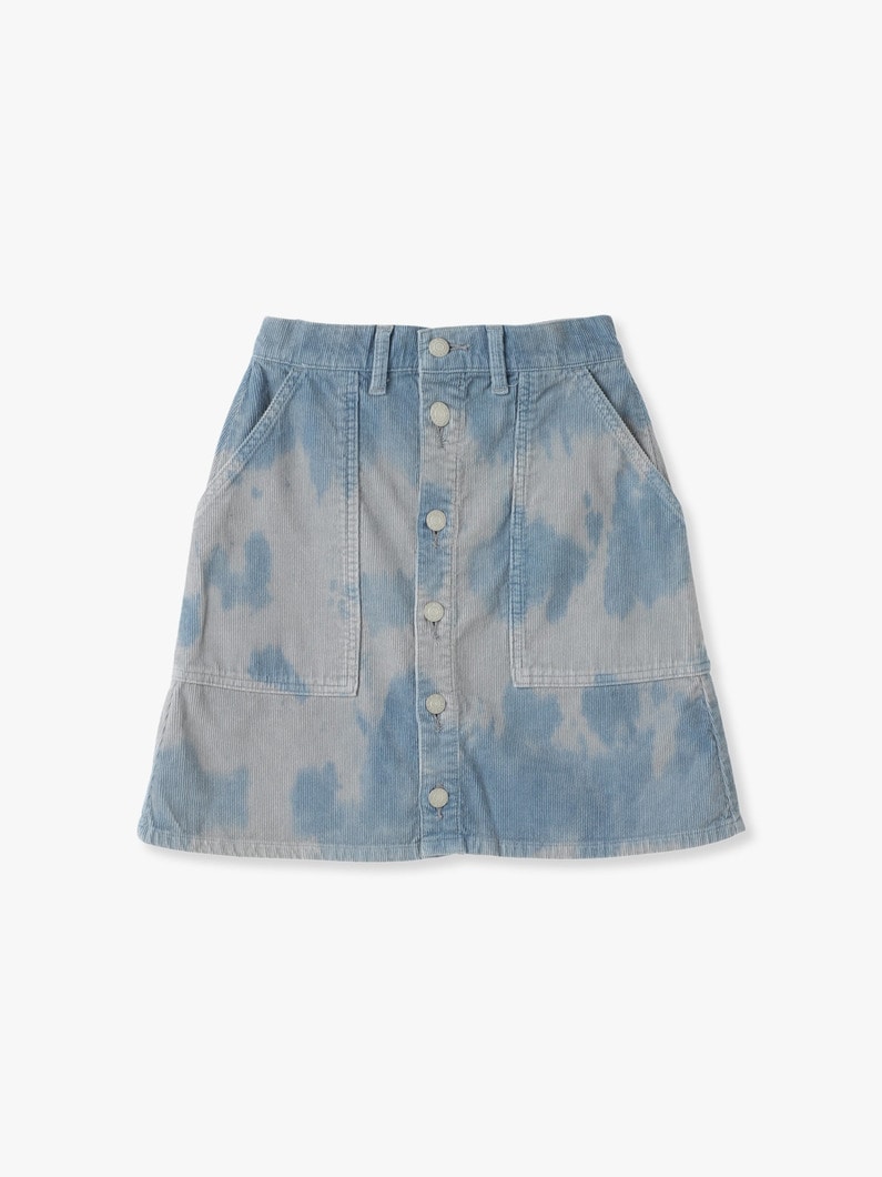 Tie Dye Corduroy Mini Skirt 詳細画像 blue 3