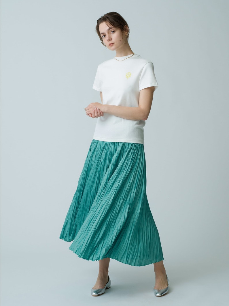 Wrinkle Skirt 詳細画像 green 1