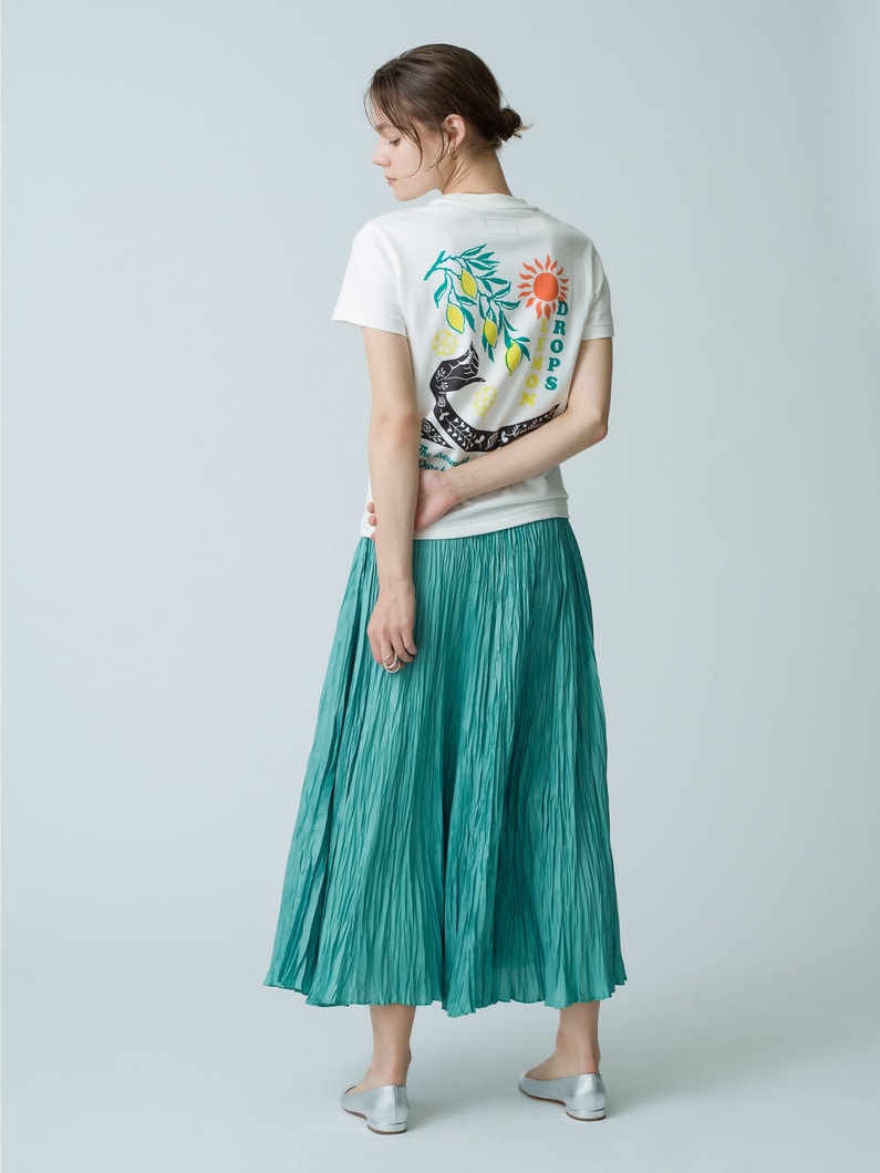 Wrinkle Skirt 詳細画像 green 3