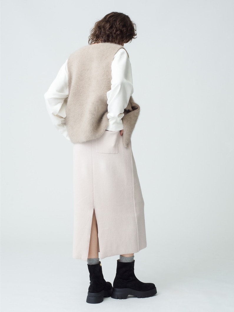 Fleece Knit Skirt 詳細画像 ivory 2