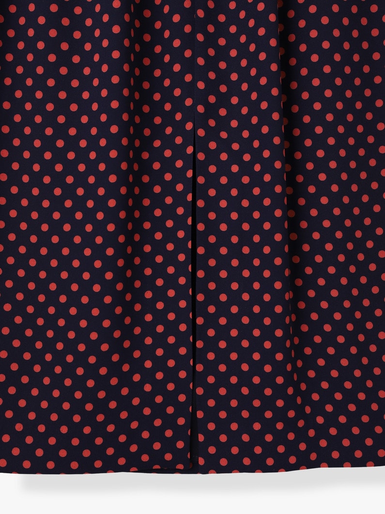 Dot Tight Gathered Skirt 詳細画像 navy 3