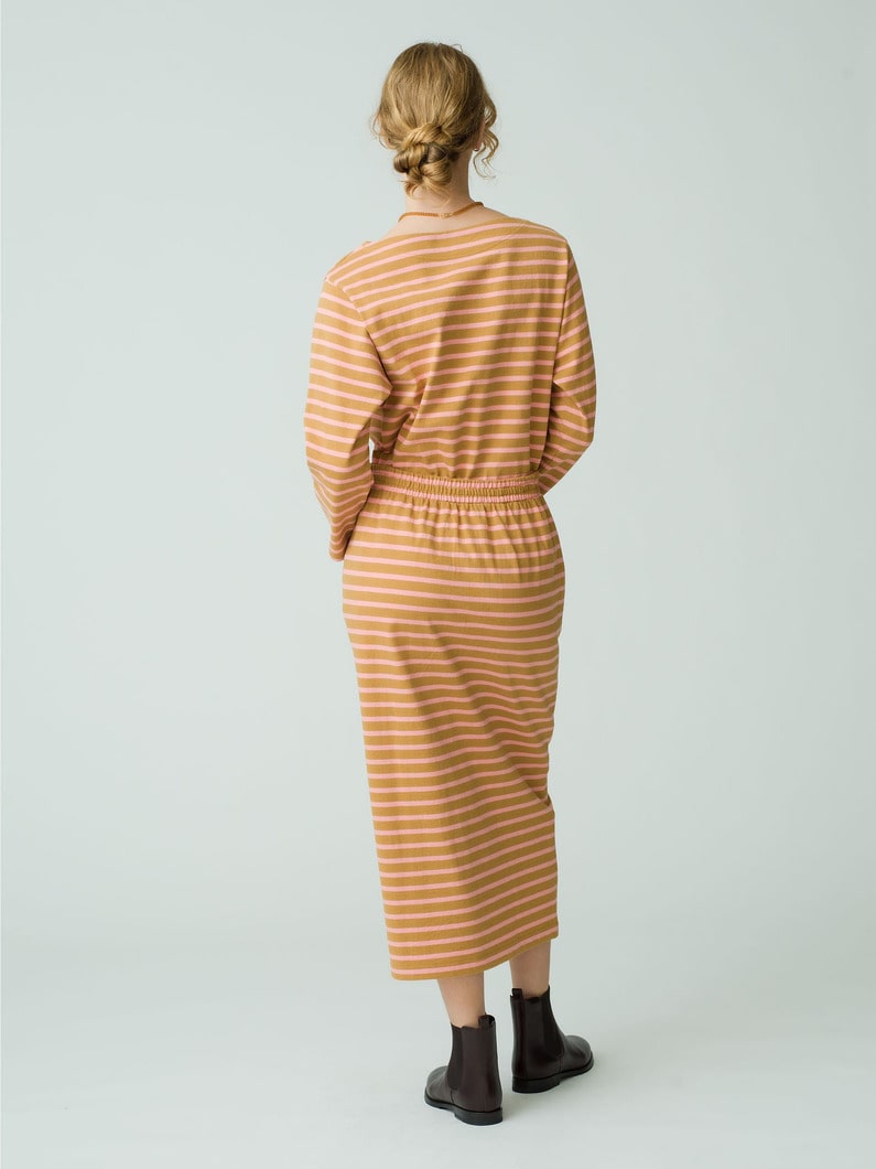 Striped Tight Skirt (brown) 詳細画像 brown 3