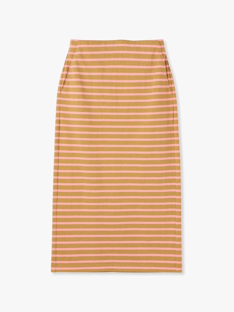 Striped Tight Skirt (brown) 詳細画像 brown 4