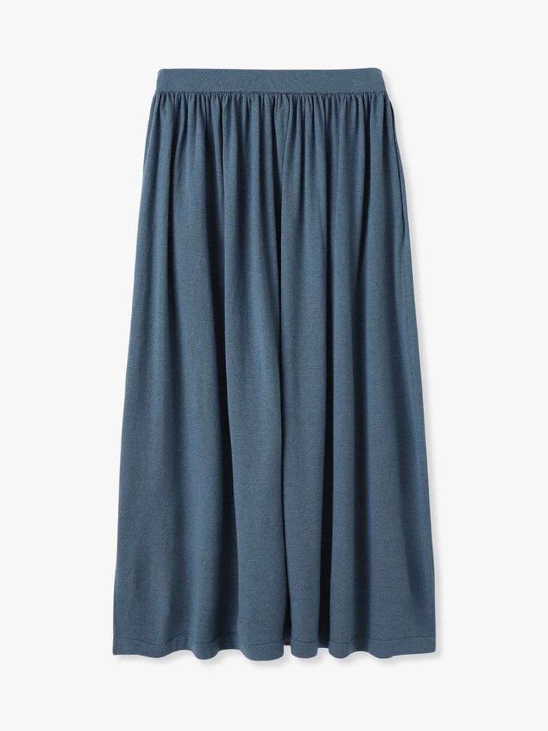 Wool Cotton Skirt 詳細画像 blue 1