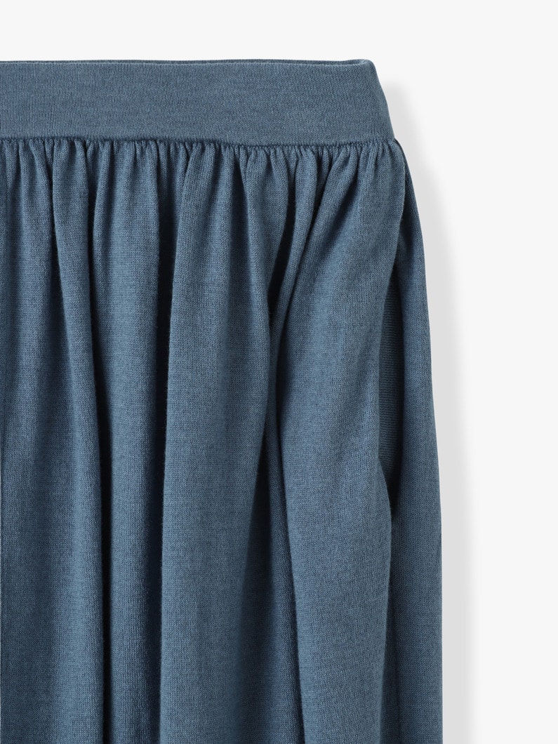 Wool Cotton Skirt 詳細画像 blue 2