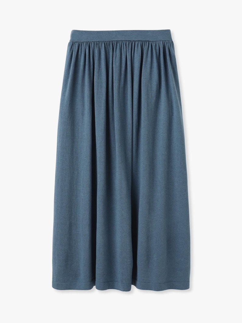 Wool Cotton Skirt 詳細画像 blue 2