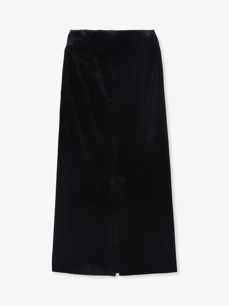 Silk Velour Skirt | スカート 詳細画像 black 1