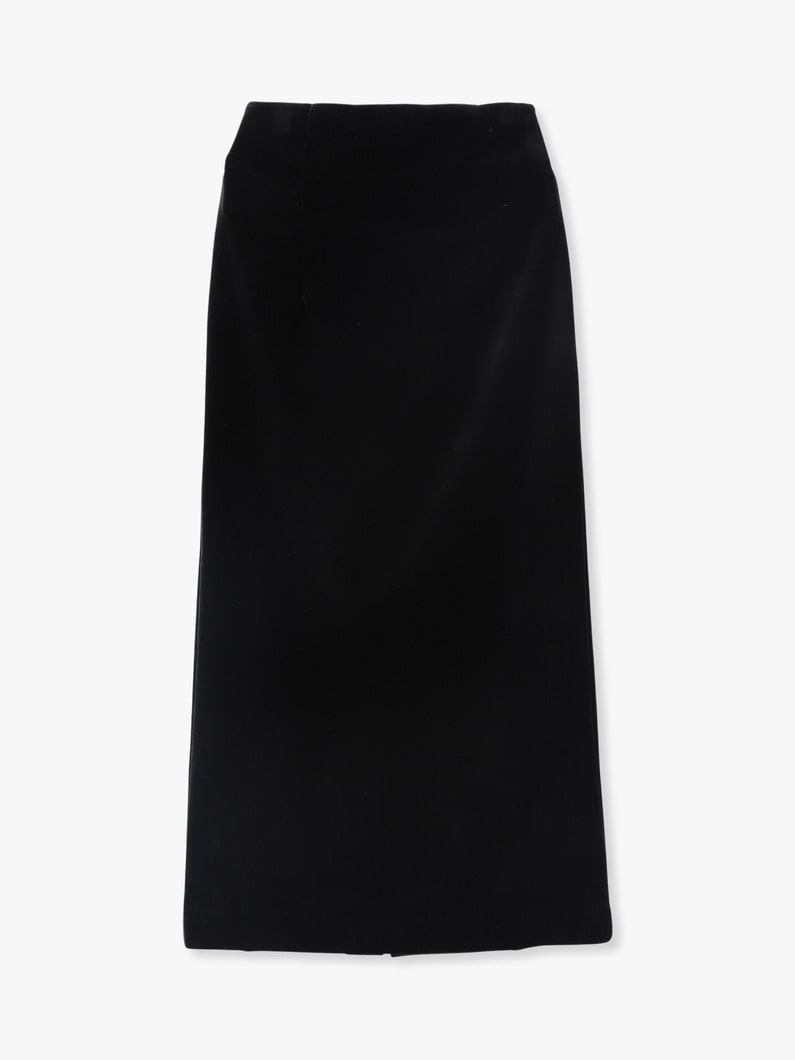 Silk Velour Skirt | スカート 詳細画像 black 2