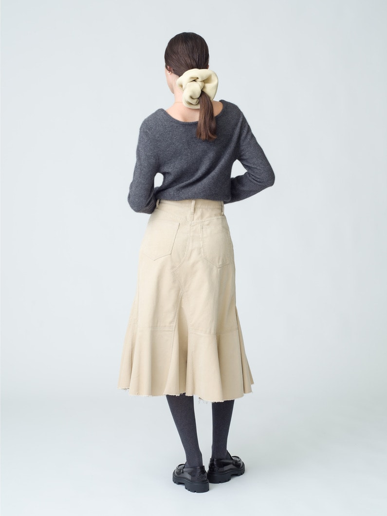 Corduroy Tiered Skirt 詳細画像 beige 2