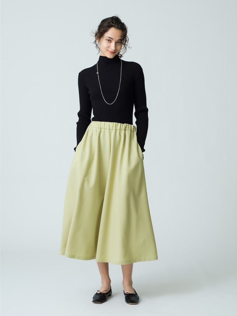 Flare Easy Skirt 詳細画像 light green