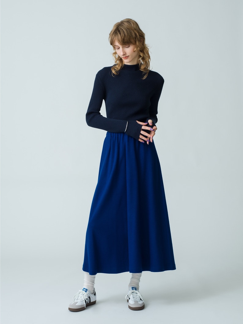 Wool Flare Skirt 詳細画像 blue 1