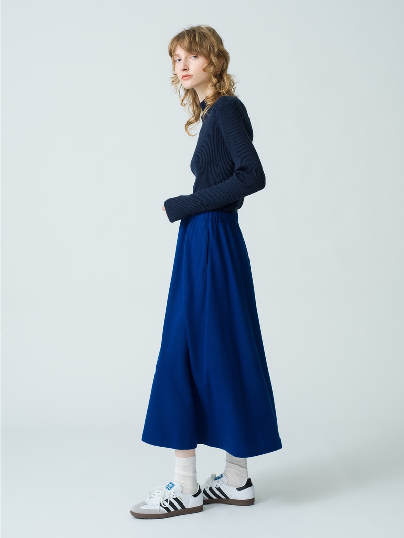 Wool Flare Skirt 詳細画像 blue 3