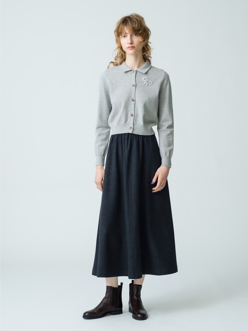 Wool Flare Skirt 詳細画像 gray 2