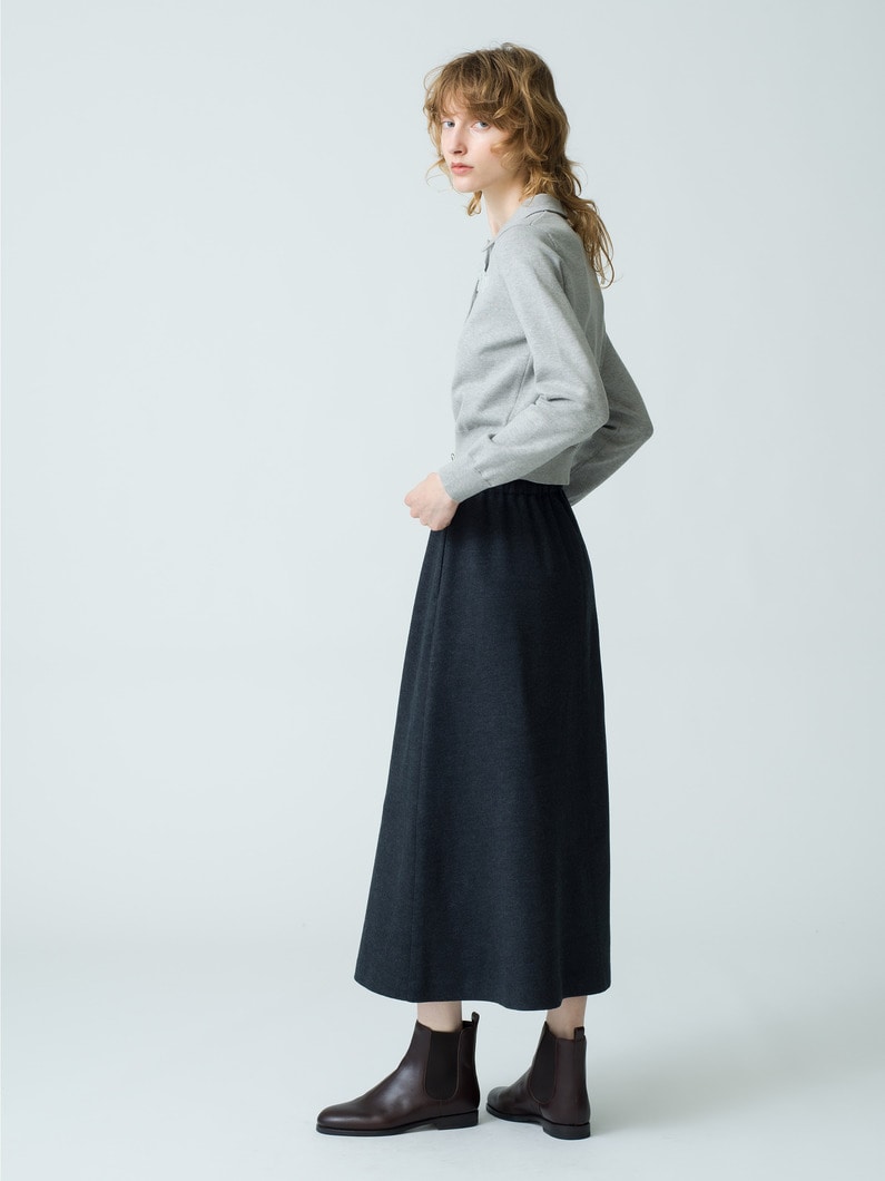 Wool Flare Skirt 詳細画像 gray 3