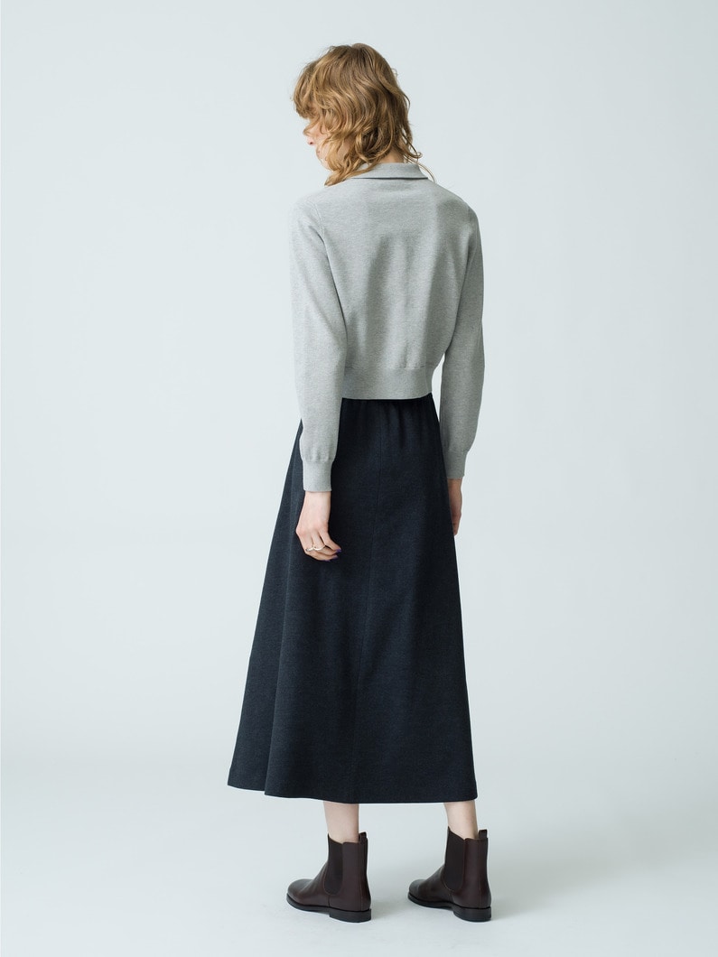 Wool Flare Skirt 詳細画像 gray 4