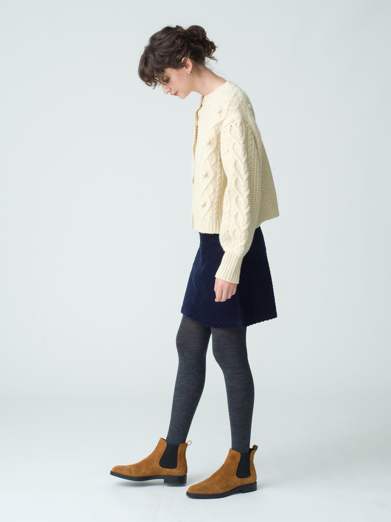 Organic Cotton Corduroy Mini Skirt 詳細画像 navy 2