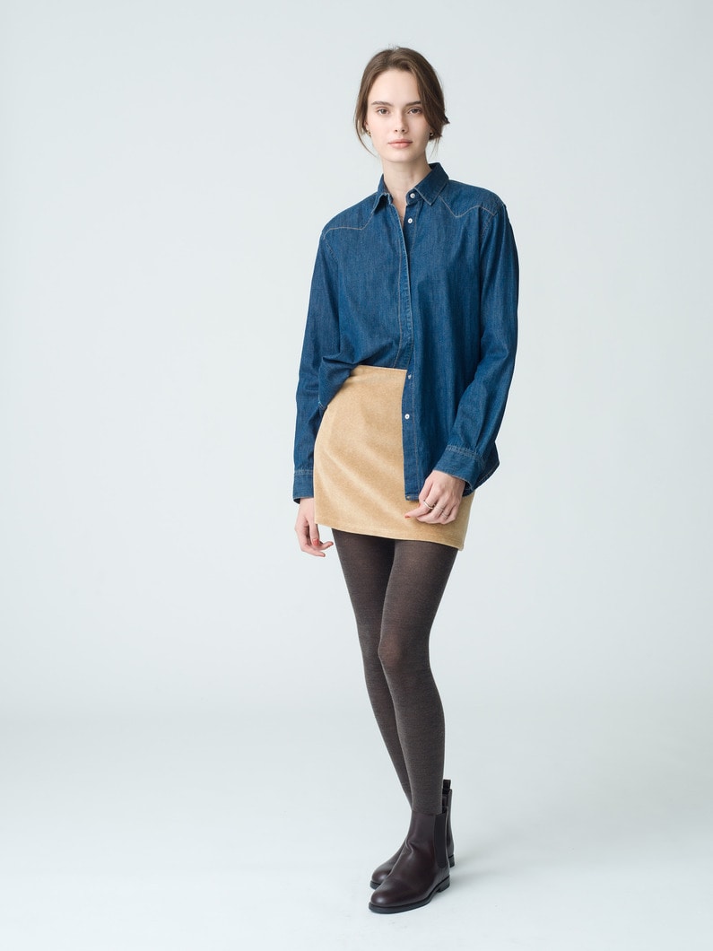 Mikros Mini Skirt 詳細画像 camel 3