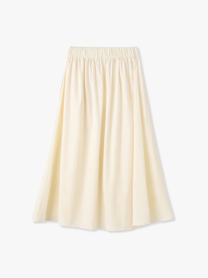 Pleat Front Full Skirt 詳細画像 ivory 1