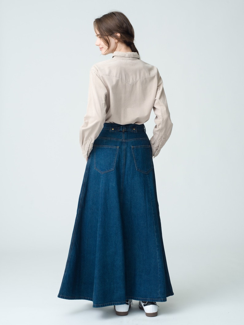 The Topaz Denim Skirt 詳細画像 indigo 3