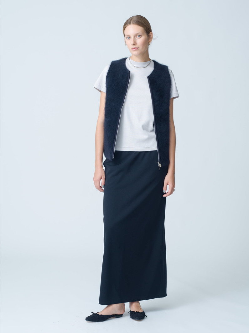 Triacetate Jersey Skirt 詳細画像 black 1