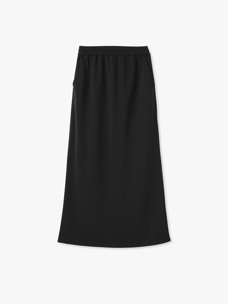 Triacetate Jersey Skirt 詳細画像 black 2