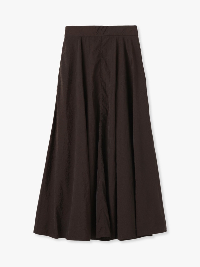 Hand Dyed Nylon Flared Skirt 詳細画像 dark brown 1