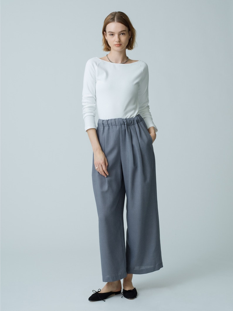 Polyester Easy Pants 詳細画像 gray