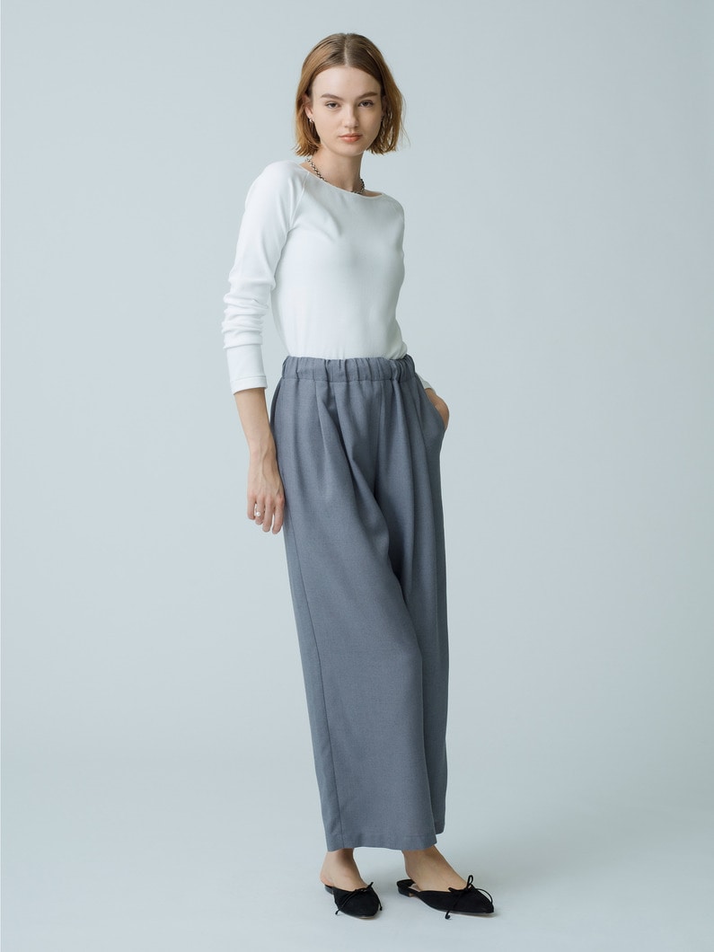 Polyester Easy Pants 詳細画像 gray 2