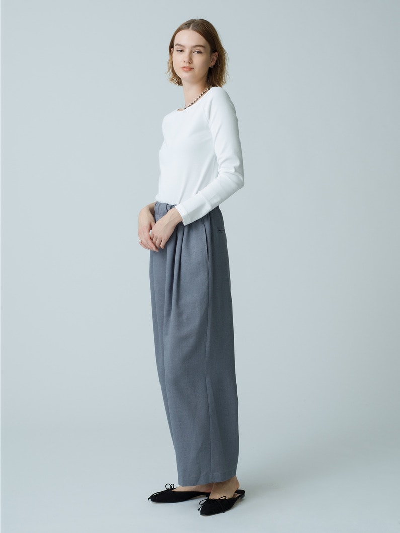 Polyester Easy Pants 詳細画像 gray 3